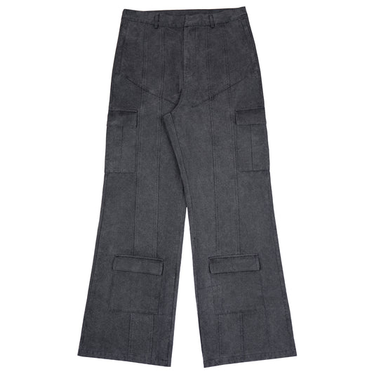 BLACK CARGO PANTS