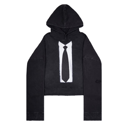 BLACK TIE HOODIE