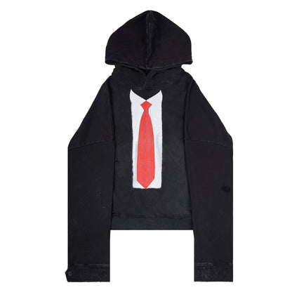 RED TIE HOODIE